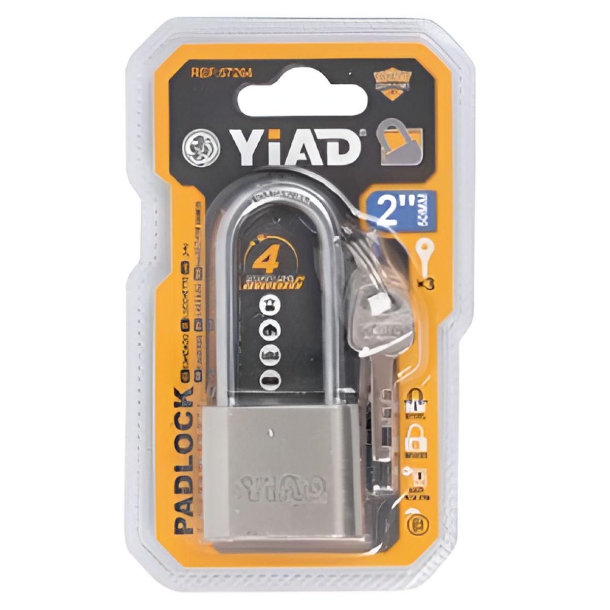 Λουκέτο Ασφαλείας Σιδερένιο 50mm με 3 Κλειδιά YiAD 57264