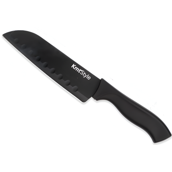 Μαχαίρι Santoku Μαύρο 29,5cm Kmt Style 2407448