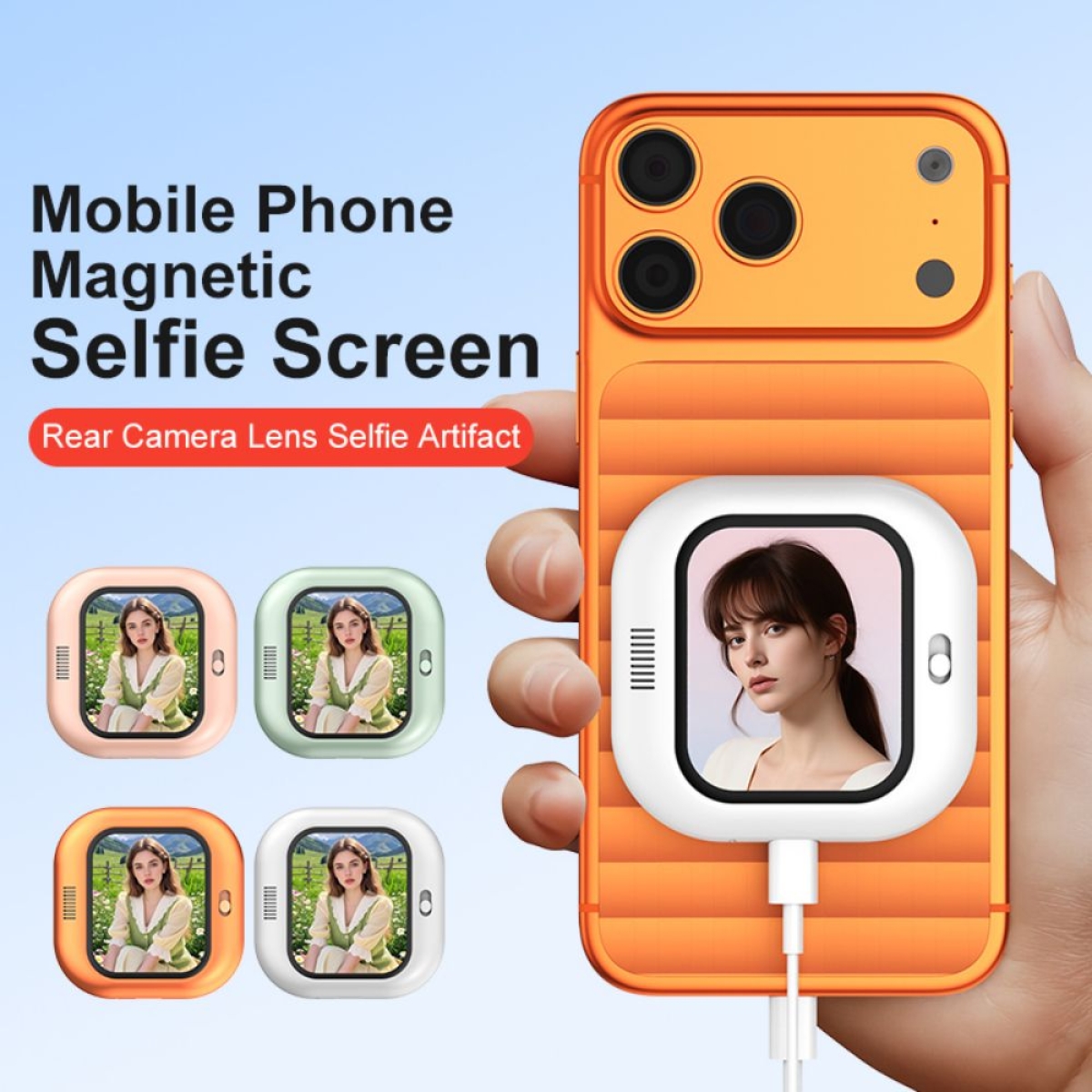 Μαγνητική οθόνη selfie X3 2,01″ για smartphone