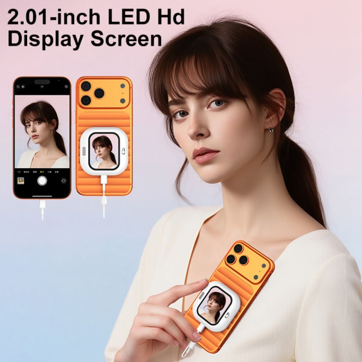 Μαγνητική οθόνη selfie X3 2,01″ για smartphone