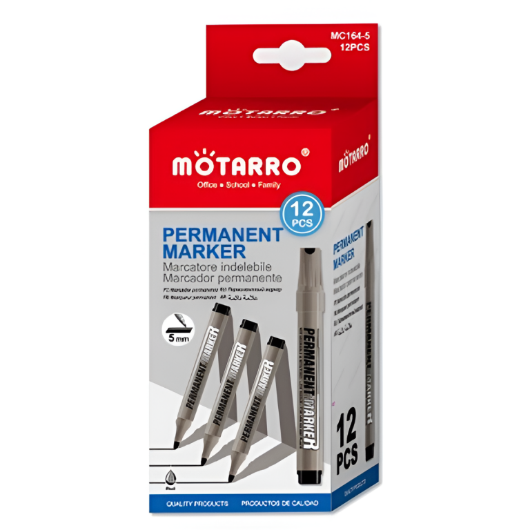 Μαρκαδόροι Ανεξίτηλοι 5mm Σετ 12 Τεμαχίων Motarro MC164-5