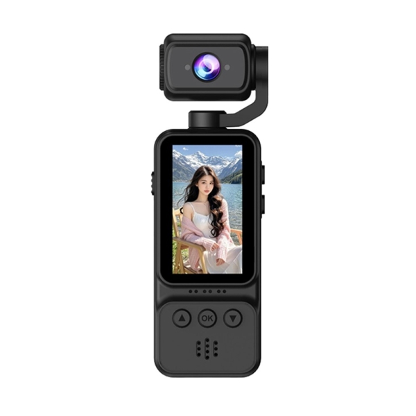 Mini Action Camera 4K με Περιστρεφόμενο Φακό 360° και Οθόνη 1.97" DV08