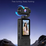 Mini Action Camera 4K με Περιστρεφόμενο Φακό 360° και Οθόνη 1.97" DV08 - Image 2