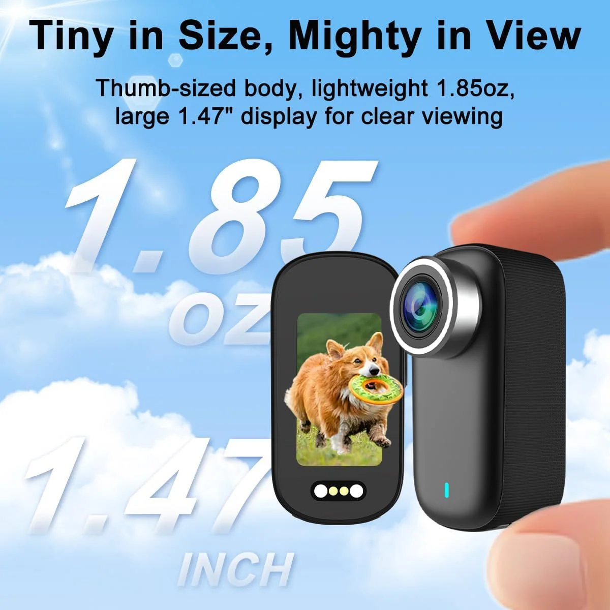 Mini Action Camera 4K Ultra HD με WiFi, Ευρυγώνιο Φακό 140°, Σταθεροποίηση EIS & Οθόνη 1.47" - M11 - Image 3