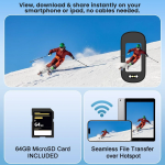 Mini Action Camera 4K Ultra HD με WiFi, Ευρυγώνιο Φακό 140°, Σταθεροποίηση EIS & Οθόνη 1.47" - M11 - Image 5