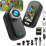 Mini Action Camera 4K Ultra HD με WiFi, Ευρυγώνιο Φακό 140°, Σταθεροποίηση EIS & Οθόνη 1.47" - M11 - Image 7