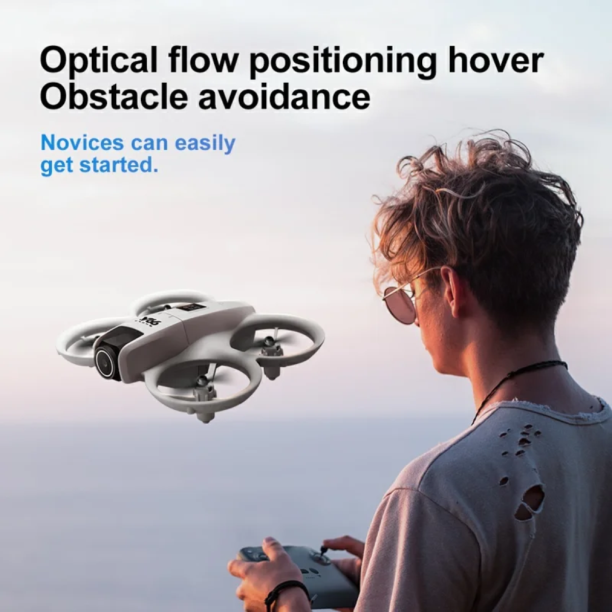 Mini Drone με Κάμερα HD 8K, WiFi FPV, Αποφυγή Εμποδίων και Περιστροφή 360° - V66 - Image 6