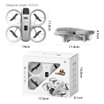 Mini Drone με Κάμερα HD 8K, WiFi FPV, Αποφυγή Εμποδίων και Περιστροφή 360° - V66 - Image 3