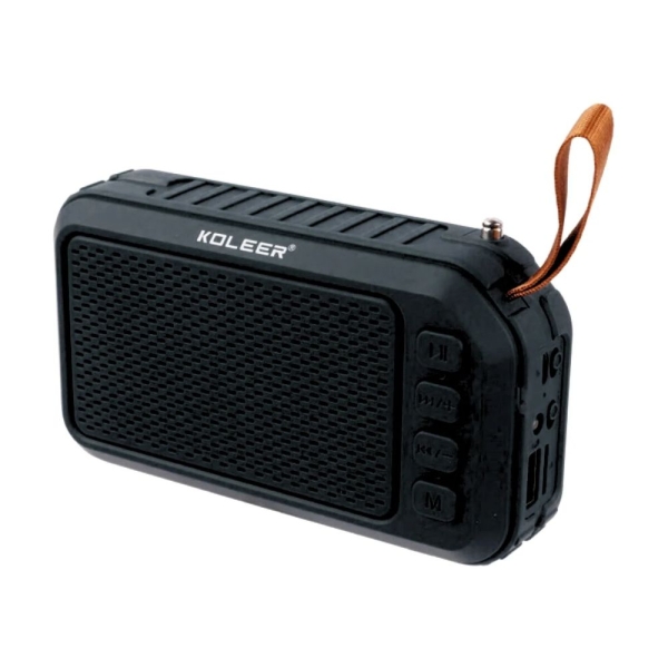Μίνι Φορητό Ηχείο 5W Bluetooth 2" με Φακό Νύχτας και Ραδιόφωνο S26 KOLEER Μαύρο