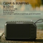 Μίνι Φορητό Ηχείο 5W Bluetooth 2" με Φακό Νύχτας και Ραδιόφωνο S26 KOLEER Μαύρο