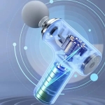 Mini Συσκευή Μασάζ 25W με 6 Ταχύτητες 4 Κεφαλές και Φόρτιση USB-C MD-MG203 - Image 4
