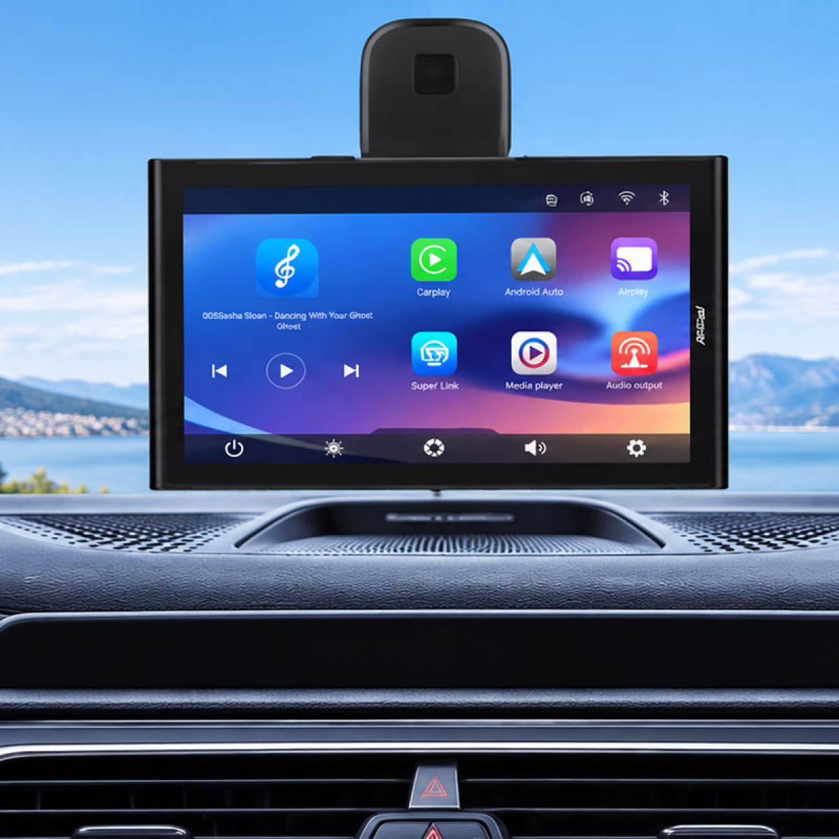 Οθόνη Πολυμέσων Αυτοκινήτου 4K με Apple CarPlay και Android Auto Andowl CMP-8 - Image 2