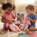 Παιδική Κούκλα Μωρό με Σετ Ρούχων Baby Lovely Doll TD1602D