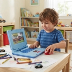 Παιδικό Εκπαιδευτικό Laptop με Πληκτρολόγιο, Ποντίκι, Ήχους και Φωτισμό - Image 2