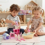 Παιδικό Σετ Φροντίδας Κατοικιδίων Pet House με Αξεσουάρ Περιποίησης SY-074