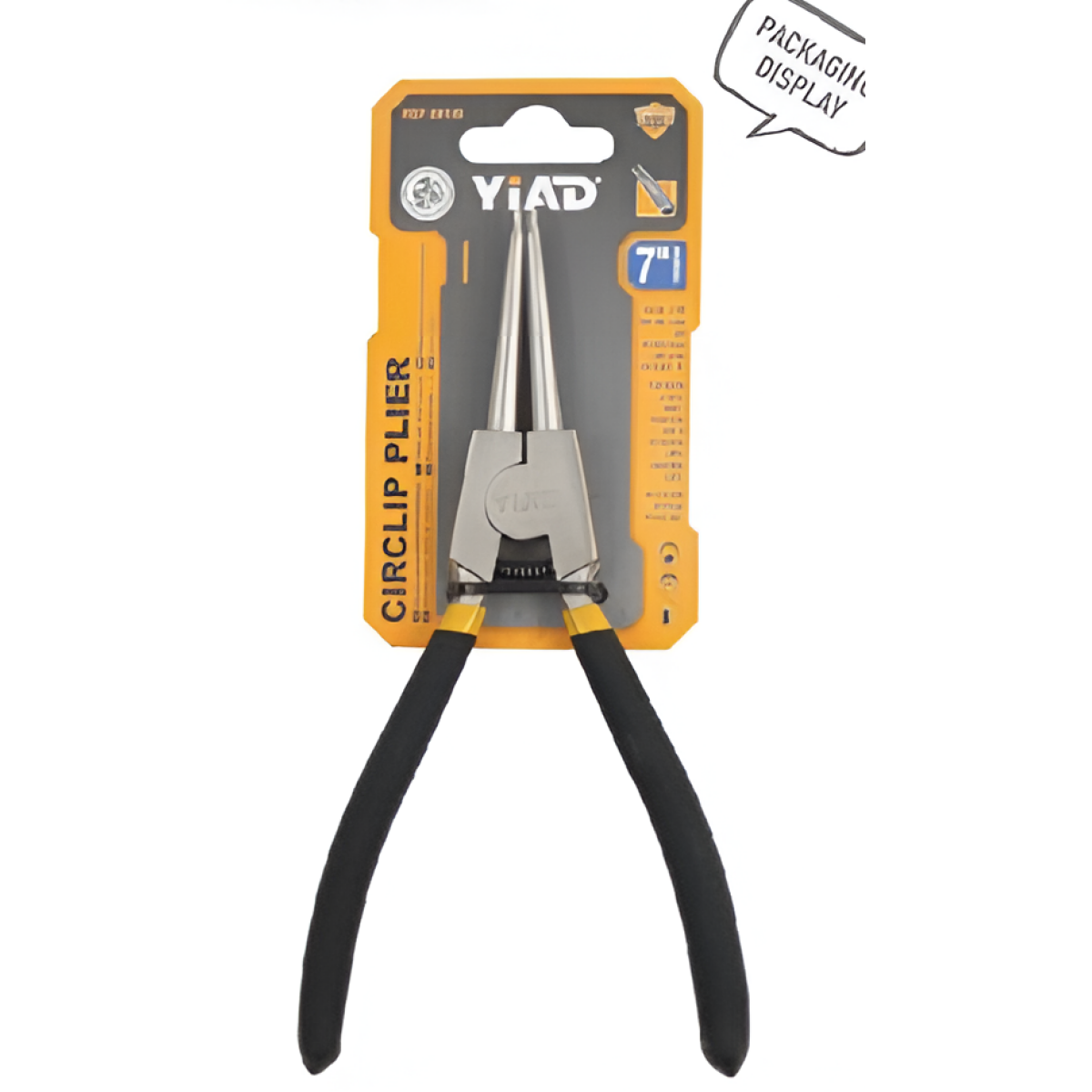 Πένσα Ασφαλειών Ίσια 180mm με Λαβές TPR YiAD 56138