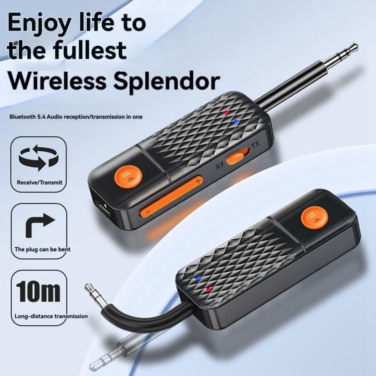 Πομπός & Δέκτης Ήχου Bluetooth AUX 2 σε 1 για Αυτοκίνητο Andowl Q-AU5 - Image 5