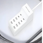 Πολυφορτιστής USB 96W με 5 Θύρες Λευκός TREQA CH-650 - Image 4