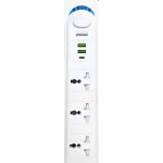Πολύπριζο 3 Θέσεων με 2 USB, Type-C και Καλώδιο 2m 1700W Λευκό Andowl PX10A
