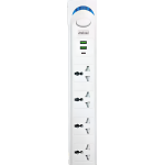 Πολύπριζο 4 Θέσεων με 2 USB, Type-C και Καλώδιο 2m 1700W Λευκό Andowl PX10B