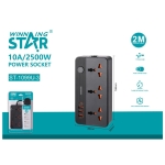 Πολύπριζο Winning Star ST-1099U 3 Θέσεων με USB-C