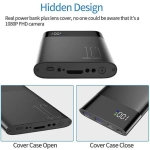 Power Bank 10.000 mAh με Ενσωματωμένη Κάμερα 4K, Wi-Fi P2P, Γωνία Λήψης 170° και Νυχτερινή Όραση IR