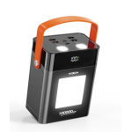 Power Bank 100000mAh 22.5W με 4 Ενσωματωμένα Καλώδια και Φωτισμό LED Moxom MX-PB232