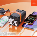 Power Bank 100000mAh 22.5W με 4 Ενσωματωμένα Καλώδια και Φωτισμό LED Moxom MX-PB232 - Image 4