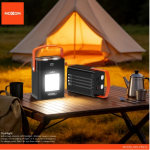 Power Bank 100000mAh 22.5W με 4 Ενσωματωμένα Καλώδια και Φωτισμό LED Moxom MX-PB232 - Image 3