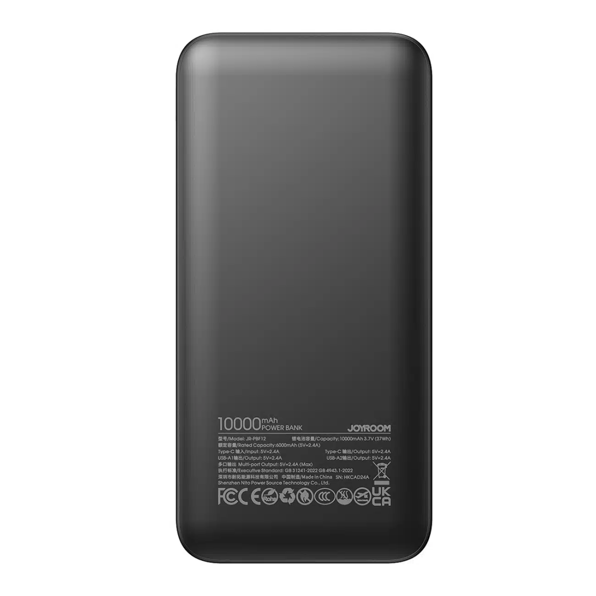 Power Bank 10000mAh 12W 2.4A με 3 Εξόδους & LED Ενδείξεις Joyroom JR-PBF12 - Image 2