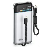 Power Bank 10000mAh 22.5W με Γρήγορη Φόρτιση, Ενσωματωμένα Καλώδια και Ψηφιακή Οθόνη LED OTU PB-108