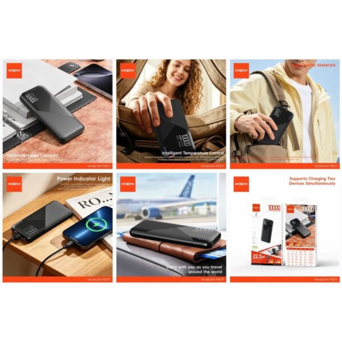 Power Bank 10000mAh 22.5W με Γρήγορη Φόρτιση Moxom MX-PB219 - Image 3