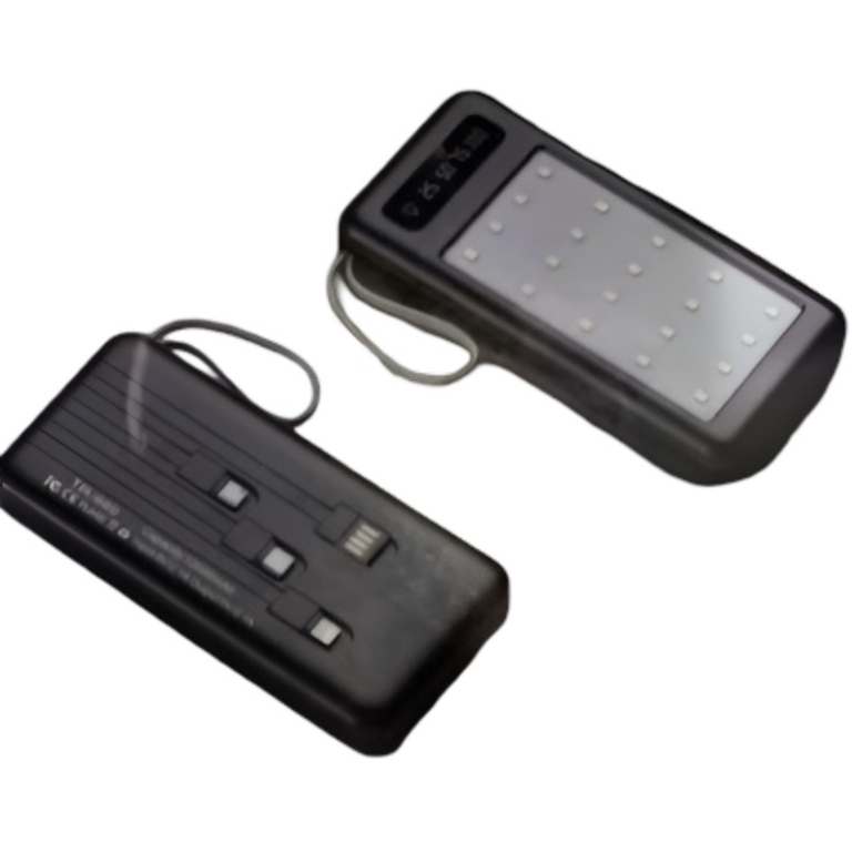 Power Bank 10000mAh με 4 Ενσωματωμένα Καλώδια και Φωτισμό LED Treqa TR-989