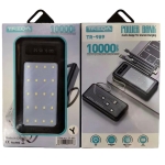 Power Bank 10000mAh με 4 Ενσωματωμένα Καλώδια και Φωτισμό LED Treqa TR-989