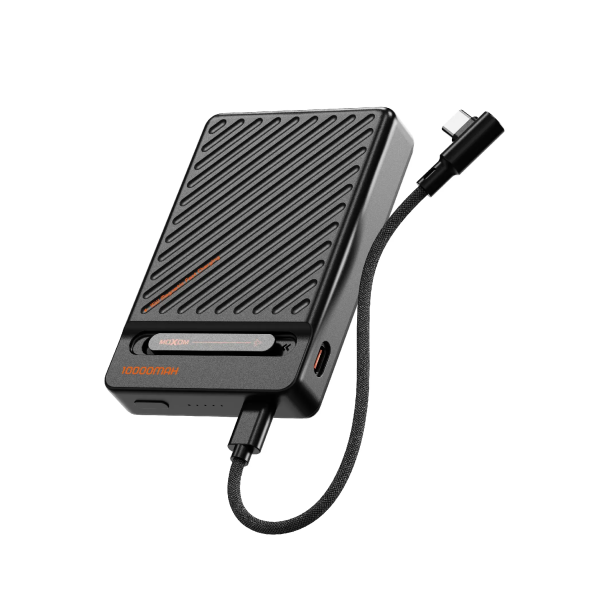 Power Bank 10000mAh PD20W με Ασύρματη Φόρτιση 15W και Καλώδιο USB-C Moxom MX-PB179 WL