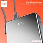 Power Bank 20000mAh 22.5W PD20W με Καλώδιo Type-C & Lightning Moxom MX-PB193 - Image 4