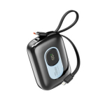 Power Bank 20000mAh με Γρήγορη Φόρτιση 22.5W, Ενσωματωμένο Καλώδιο και Ψηφιακή Οθόνη Moxom MX-PB208