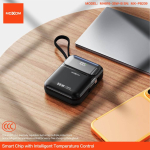 Power Bank 20000mAh με Γρήγορη Φόρτιση 35W, Ενσωματωμένα Καλώδια USB-C και Lightning Moxom MX-PB210 - Image 4