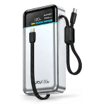 Power Bank 30000mAh 22.5W με Γρήγορη Φόρτιση, Ενσωματωμένα Καλώδια και Ψηφιακή Οθόνη OTU PB-301
