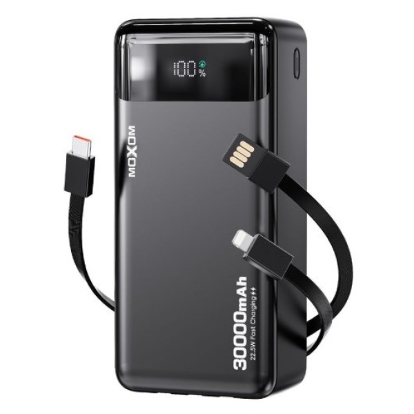 Power Bank 30000mAh 22.5W με Γρήγορη Φόρτιση Moxom MX-PB226