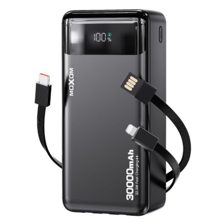 Power Bank 30000mAh 22.5W με Γρήγορη Φόρτιση Moxom MX-PB226