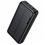 Power Bank Hoco J176A Honorifico 20000mAh 10W 1xUSB-C 2xUSB-A 1xMicroUSB με Solar Panel Μαύρο
