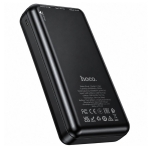 Power Bank Hoco J176A Honorifico 20000mAh 10W 1xUSB-C 2xUSB-A 1xMicroUSB με Solar Panel Μαύρο