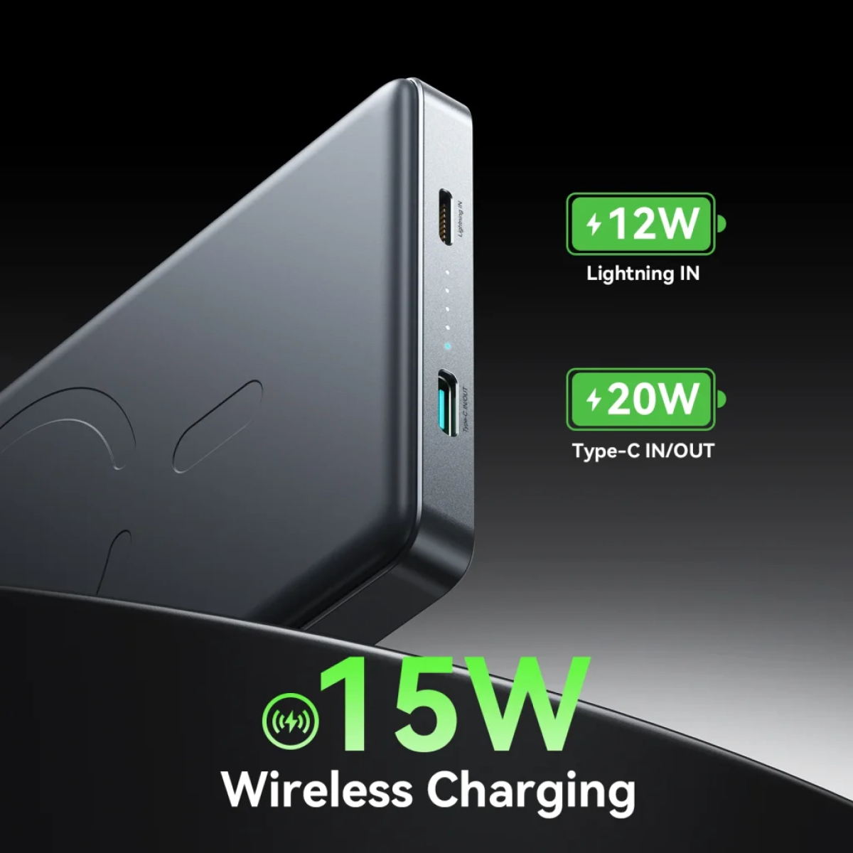 Power Bank Μαγνητικό 10000mAh 20W PD με Ασύρματη Φόρτιση 15W Joyroom JR-PBM08 Pro - Image 2