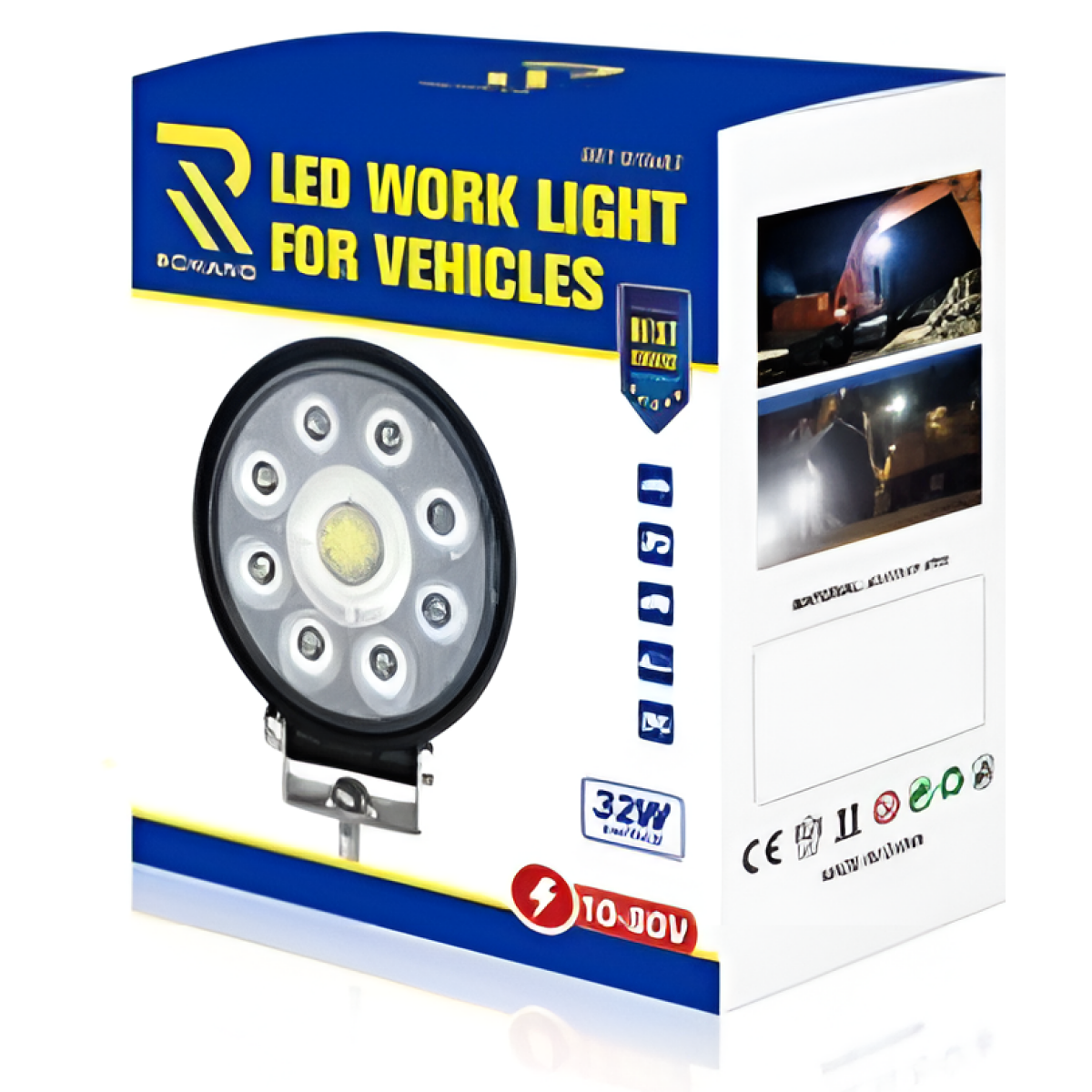 Προβολέας LED Eργασίας 32W 10-80V για Αυτοκίνητα & Φορτηγά Rchang W19467 - Image 4