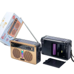 Ρετρό Ραδιόφωνο AM/FM/SW με Bluetooth 5.3, Ηλιακό Πάνελ, USB και RGB Φωτισμό FEPE FP-806-S