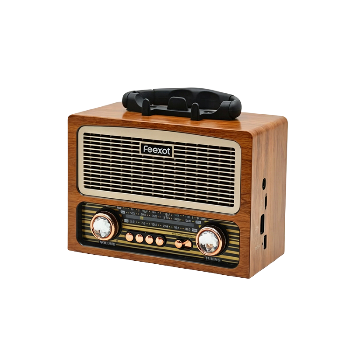 Ρετρό Ραδιόφωνο AM/FM/SW με Bluetooth 5.3, USB, AUX και Κάρτα TF FEEXOT FX-2539B - Image 2
