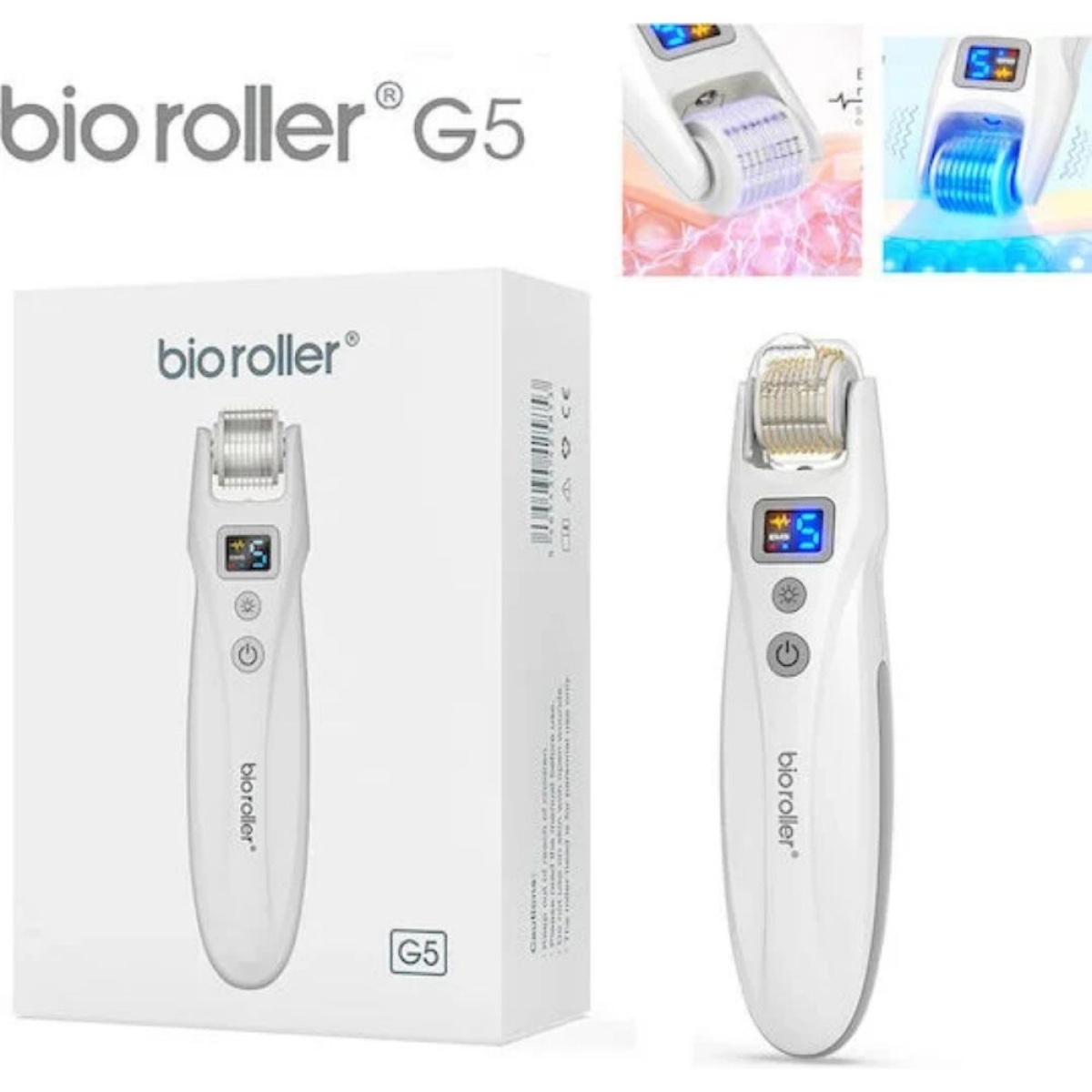 Roller μικροβελόνων Bio Roller G5 με EMS και LED 0,5mm