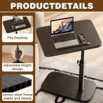 Ρυθμιζόμενο Τραπεζάκι Laptop 360° για Καναπέ & Κρεβάτι A61-111BH - Image 4