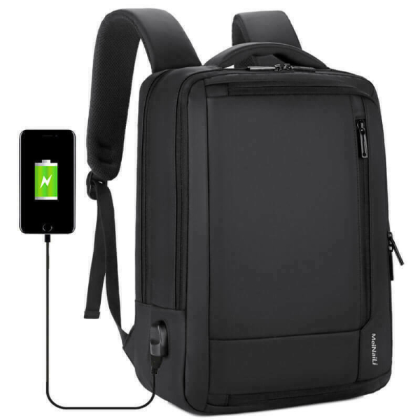 Σακίδιο Πλάτης 20L Αδιάβροχο με Θήκη Laptop 15.6", Θύρα USB και Επέκταση Χώρου - 1805